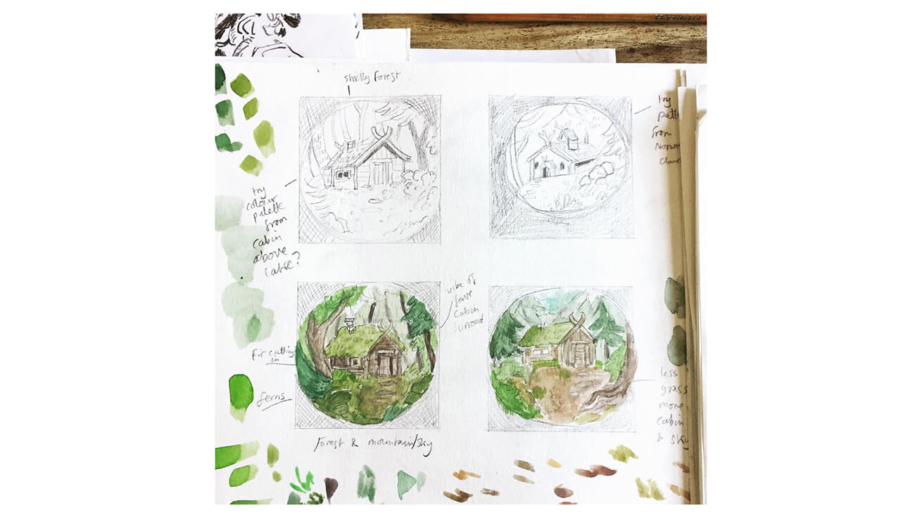 Forest Cabin Thumbnail Tests