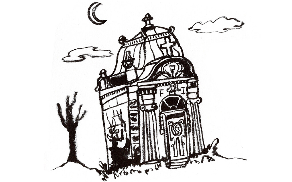 Concept sketch for the final tomb